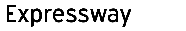 Expressway font preview